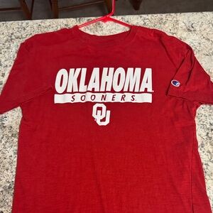 Champion Red Oklahoma Sooners Crewneck Tee